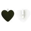 Pinces ardoise coeur blanc 5 x 5 cm 6 pièces