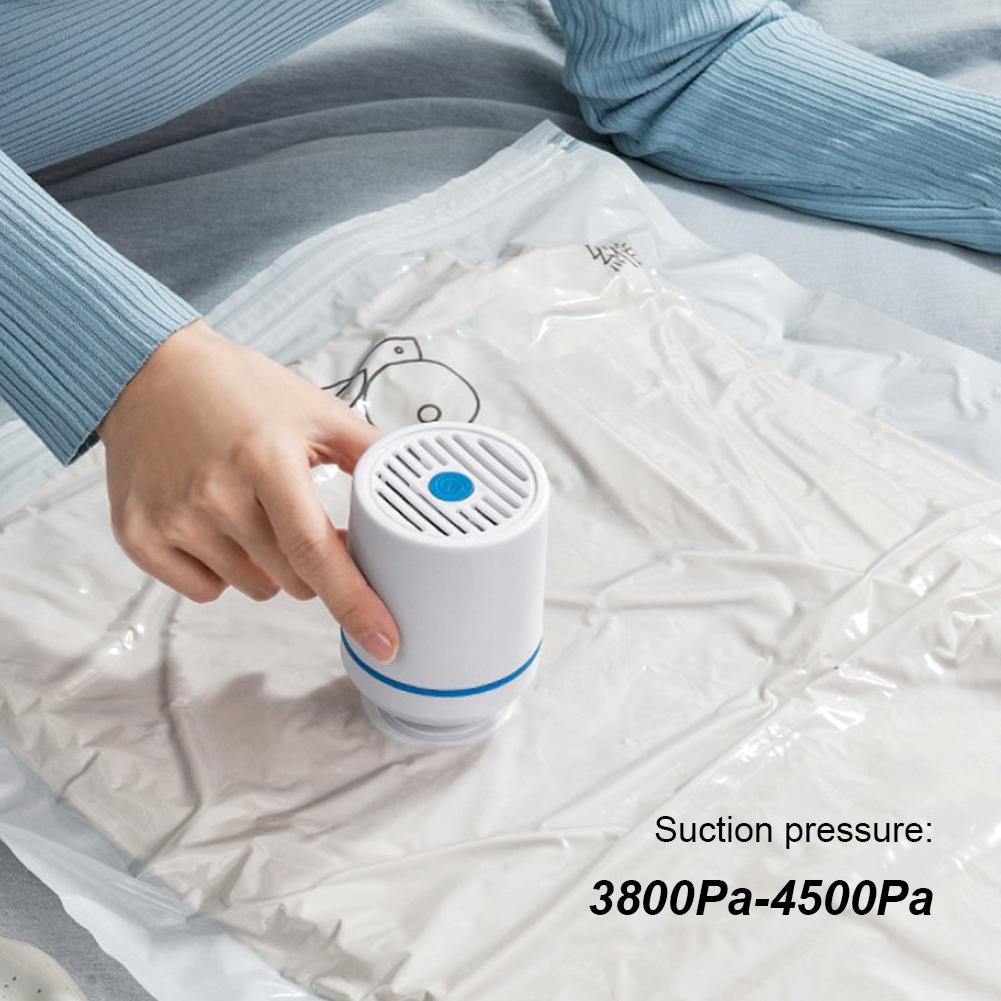 

Электрический воздушный насос 220 В портативный мини-вакуумный упаковщик беспроводной автоматический вакуумный насос для одежды подушек одеял