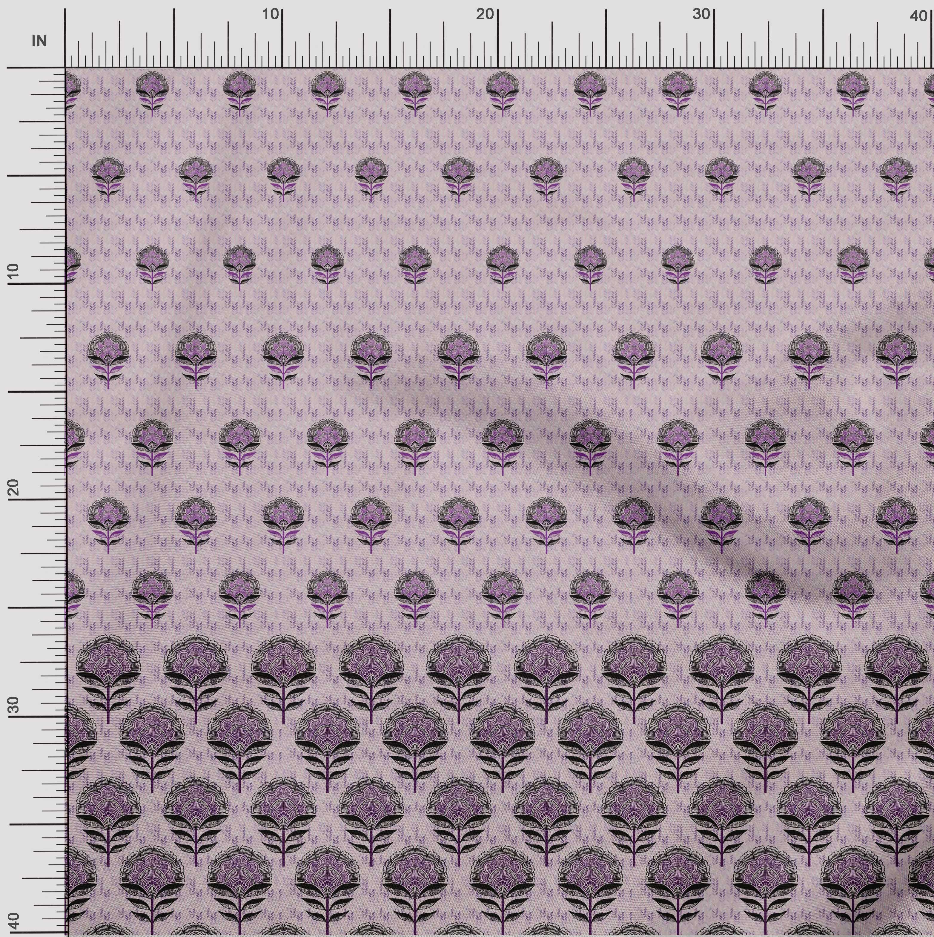 

oneOone Cotton Flex Blush Pink Fabric Leaves & Flower Panel Sewing Material Print Fabric By The Yard 40 Inch 42 Inch Wide - Viscose Chiffon персиковий