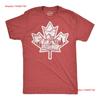 Mens Funny T Shirt Canadian Maple Leaf Sarcastic Nature Novelty For Vintage Washed Unisex Fashion Stylish Versatile Streetwear
