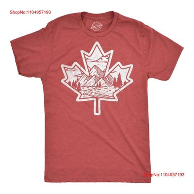 Mens Funny T Shirt Canadian Maple Leaf Sarcastic Nature Novelty For Vintage Washed Unisex Fashion Stylish Versatile Streetwear