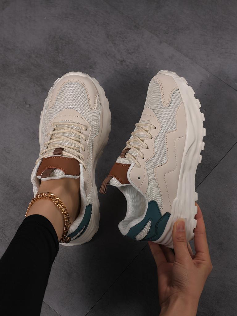 Women's Walking Shoes Soft Bottom Non-slip Mom Sneakers Breathable Net Shoes Fashion Casual Single Shoes