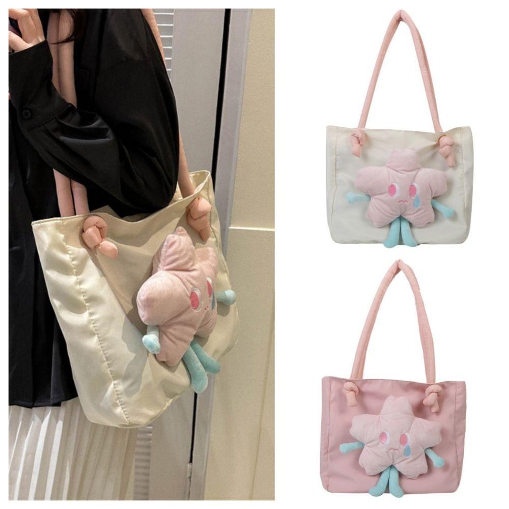 

Star Large Capacity Tote Bag Handbag Flower Shoulder Bag Fashion Flower Tote Bag Daily