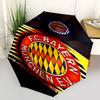 FC Bayern München Logo Print Automatic Umbrella, 8 Rib Iron Frame, Plastic Handle, Suitable for Outdoor Travel &Daily , Ideal Gift