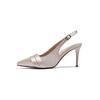 Pointed high-heeled sandals New summer bag head French stiletto with skirt single shoes