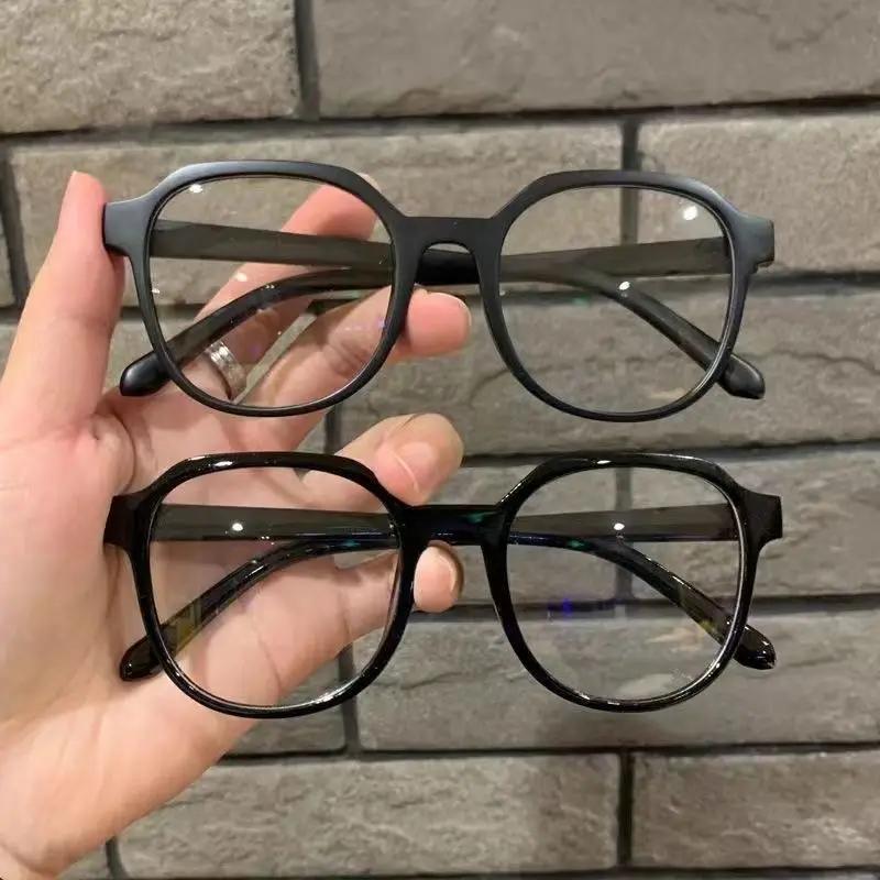 3Pcs Anti Radiation Glasses For Women Replaceable Lens Eyeglass Retro Round Eyeglasses