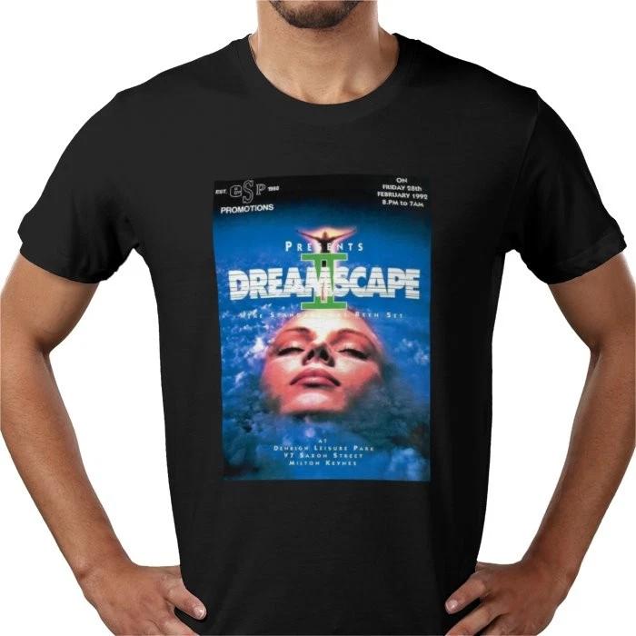 Dreamscape flyer 2 rave old skool dance 1992 Fantazia retro art T shirt tee UK M