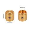 uxcell Aluminum Potentiometer Knobs Universal Volume Tone Control Knobs with Arrow Indicators for Guitar Gold 6-Pack 1/4" (6mm) 1/2"