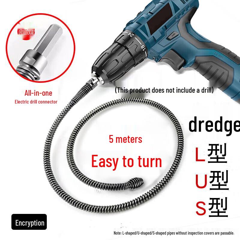 Lenuo Electric Drill Drain Clog Remover Spring