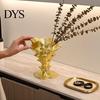 Nordic Style Home Decor Creative 3D Printed Flower Vase, Modern Decorative Minimalist Container, Office Desk Holder Artistic Floral Arrangement
