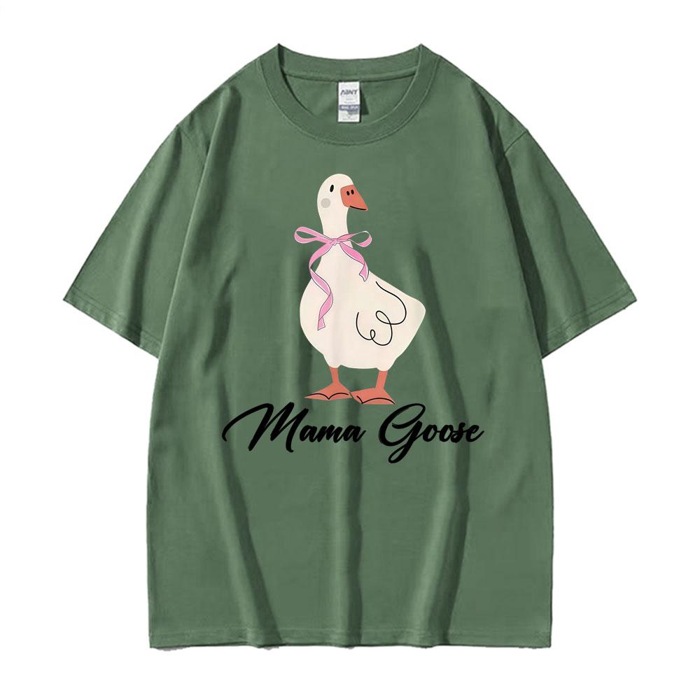 Funny Mama Goose Meme Graphic T Shirts Men Women Fashion Humor Casual Short Sleeve Tee Shirt Summer ONeck 100 Cotton Tshirts