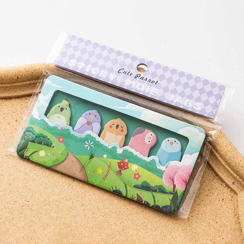 150Sheets Cute Cartoon Animals Special-Shaped Sticky Notes Creative Kawaii Mini N Times Sticky Notes School Supplies Gifts