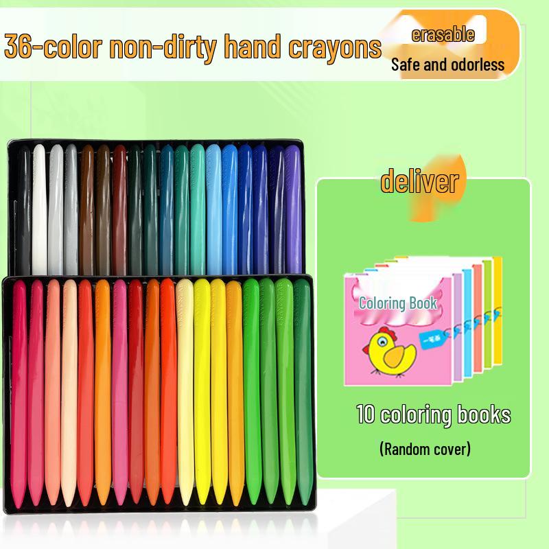 Triangular Washable Children's Crayons - Mess-Free, Double-Ended Doodle Pens for Kids