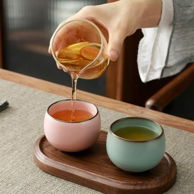 Premium Chinese Kung Fu Tea Set Zen Meditation Master Cup Gift for Couples Him Her Porcelain Tea Cup Bowl for Oolong TeaCeremony