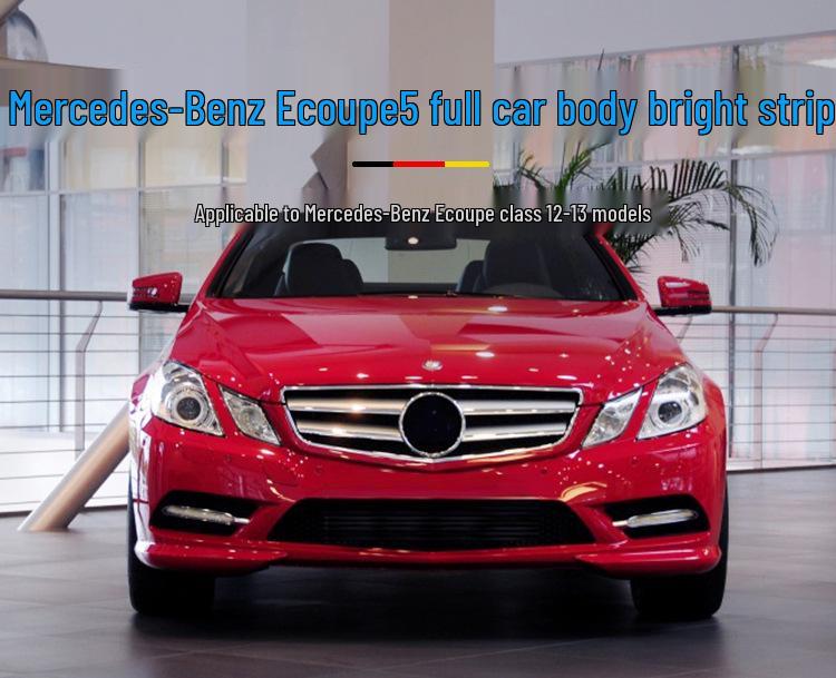 Mercedes-Benz E-Class Front Bumper Fog Light Frame & Daytime Running Light Cover Trim