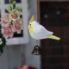 Rustic Handmade Wooden Bird Wind Chime Hanging Pendant Hand Carved Ornament Home Garden Decoration Gift