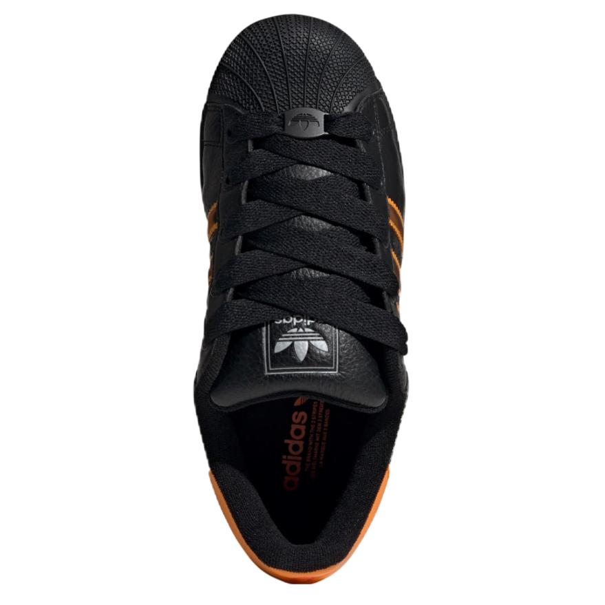 Adidas Superstar 2 Black Crew Orange Women Sneakers Core-Black Semi-Impact-Orange JQ6469