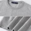 Gilet a Maglia Senza Maniche in Cotone, Girocollo, Lavorazione a Maglia Tinta Unita - Autunno/Inverno
