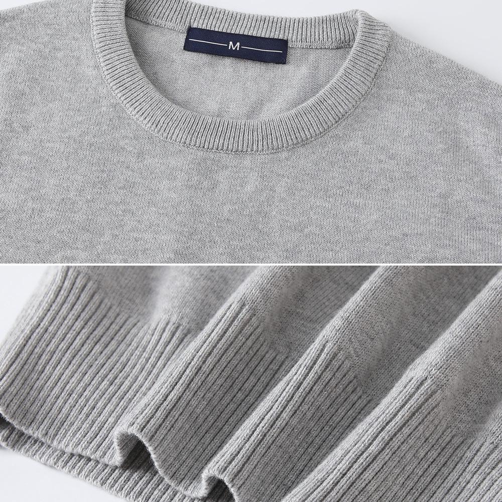 Gilet a Maglia Senza Maniche in Cotone, Girocollo, Lavorazione a Maglia Tinta Unita - Autunno/Inverno