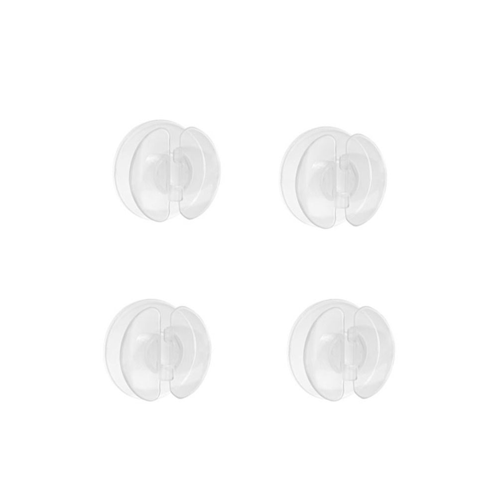 4 Pcs Self Adhesive Round Storage Case Wire Management Wire Fixing Clip Cord Organizer  Wall Mount
