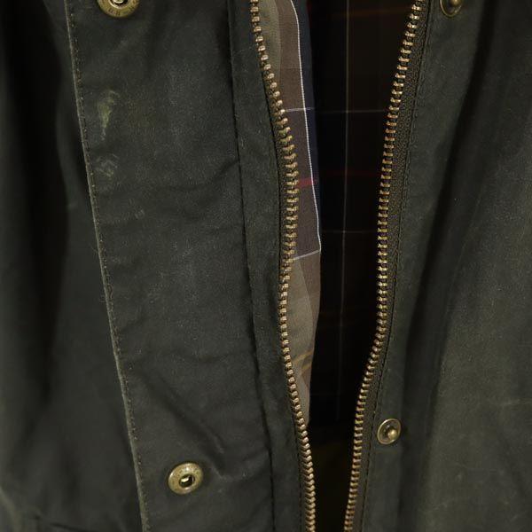Barbour Lightweight 4oz WAX Waxed Jacket USA 4 Green System Work Women Used