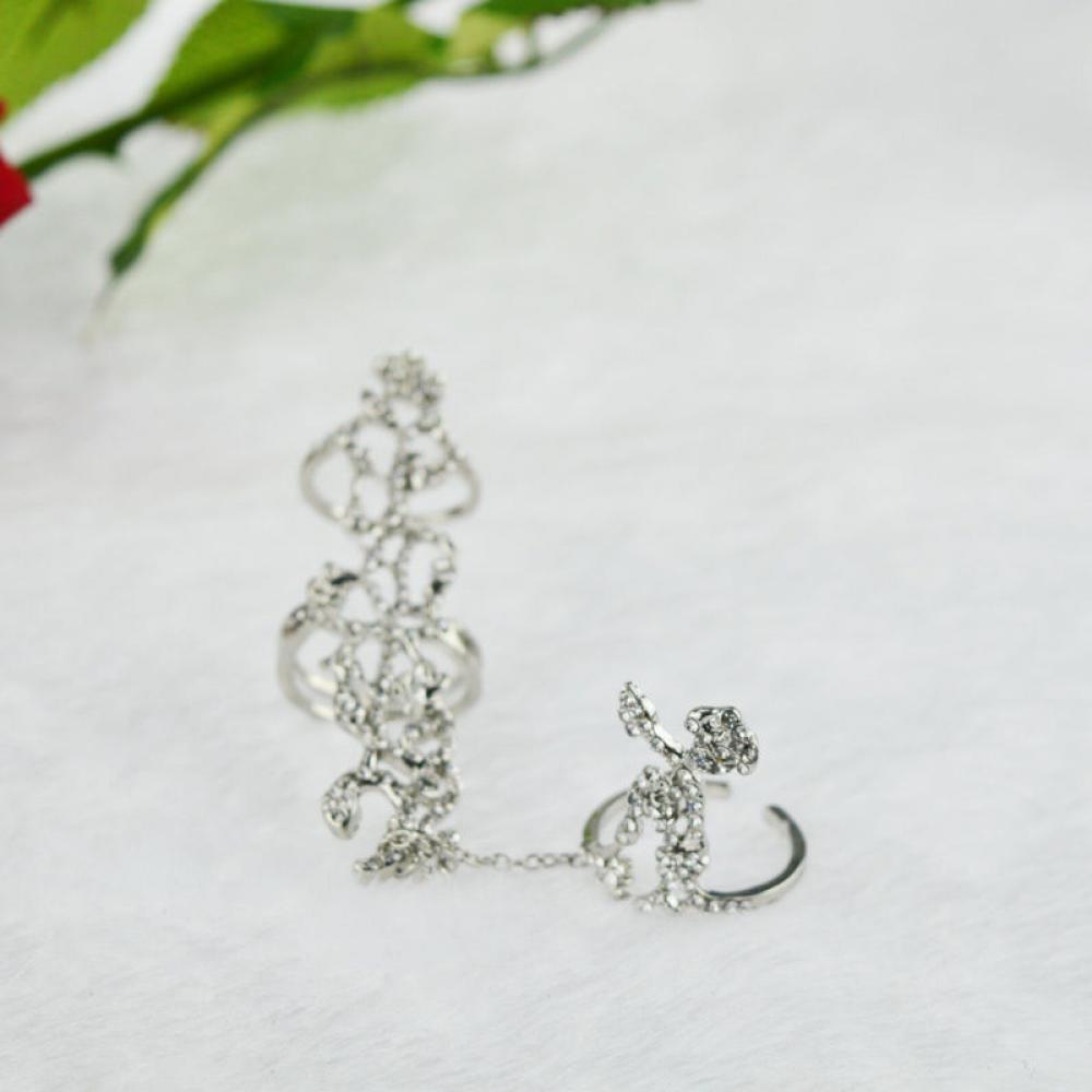 Multiple Finger Rings Jewelry Crystal Rings Knuckle Band