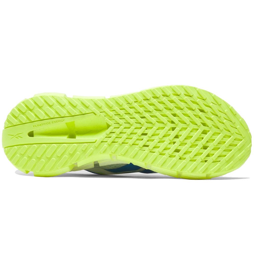 Reebok FloatZig 1 White Digital Lime Blue Men Sneakers Footwear-White Kinetic-Blue 100206728