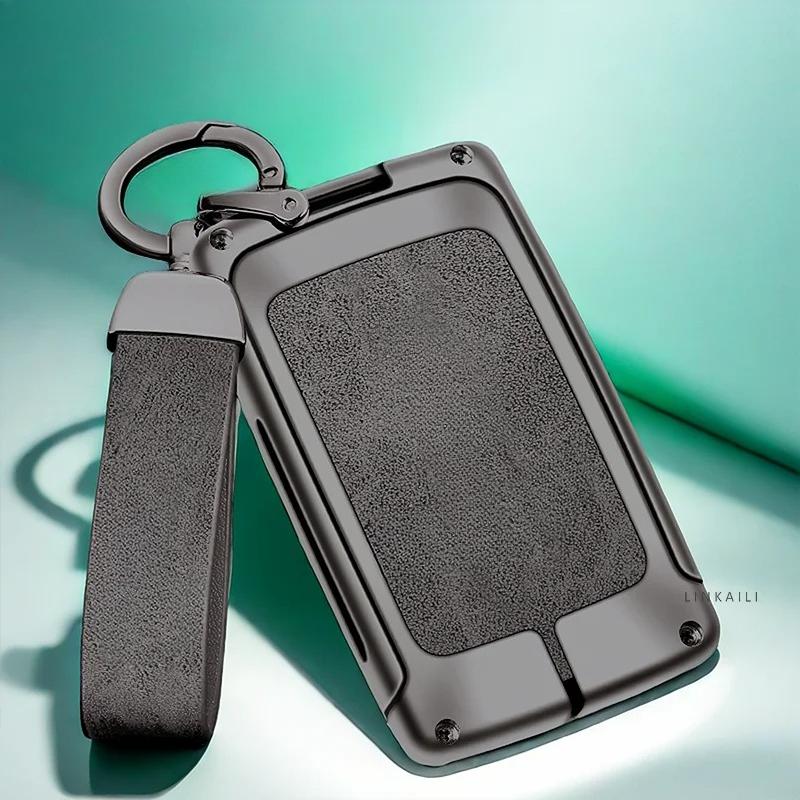 Automatické pouzdro na klíče z TPU a zinkové slitiny pro Renault Duster s logem, Klíčenka na klíče od auta, Kovový kryt na klíče od auta, Doplňky pro dekoraci interiéru auta