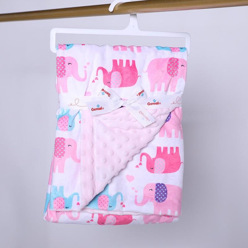 Soft Double-Layer Baby Blanket A-Grade Digital Print Cotton Feel Toddler Comfort Infants 1-3 Years