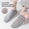 Men's Summer Lightweight Socks - Non-slip Pure Cotton Boat Socks with Open Mesh for Sweat Absorption and Invisible Design