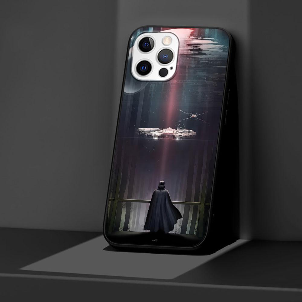 Yoda Darth Vader Hülle für Apple iPhone 13 14 Plus 11 12 Mini 15 Pro Max 7 8 SE 2020 X XS XR Silikon Schwarz Weiche Handyhülle
