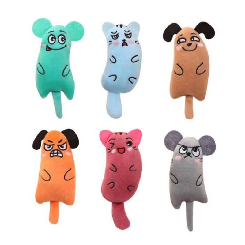 Pet Chew Toy Mouse Shape Stress Relief Comfortable Safe Puppy Squeaker Toys for Indoor