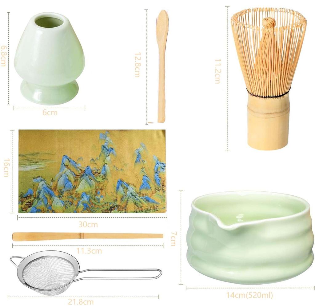 SpyFlyLie Matcha Set for Tea Ceremony Includes Chasen Chashaku Chasa Matcha and Matcha A perfect gift for Respect for the Aged New or Birthdays