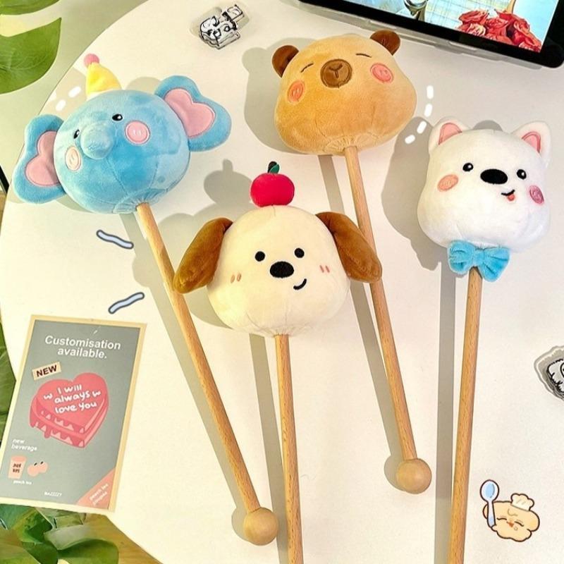 Adorable Cartoon Plush Massage Hammer Handheld Neck Shoulder Meridian Massager For Wholesale Markets