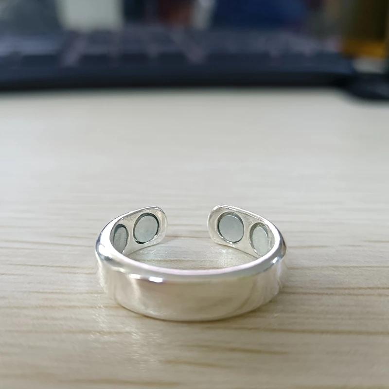 Magnetringe zur Gewichtsreduktion für Damen Herren Power Stopper Schlafen Anti-Schnarchen Gesundheitsvorsorge Schmuck Magnetfeldtherapie Fingerring