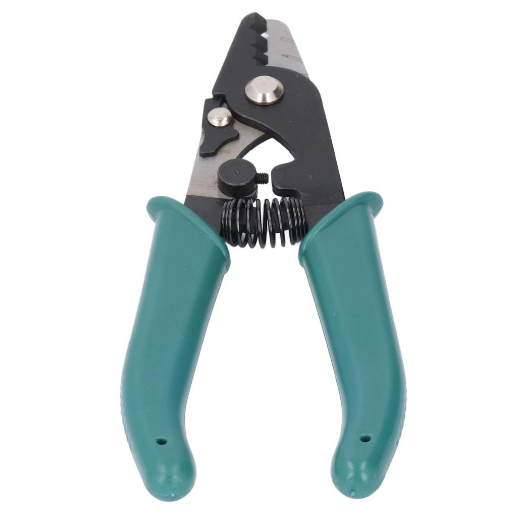 Fiber Optic Stripper 3 Hole Adjustable Aperture Auto Reset Ergonomic Wire Stripping Tool for Electrical Work