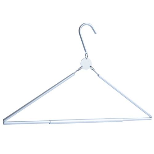 

A-ITEM Lightweight Folding Clothes Hanger, Aluminum, 85g, Compact Storage, Perfect for Business Trips, Travel, and Outdoor Activities, Portable