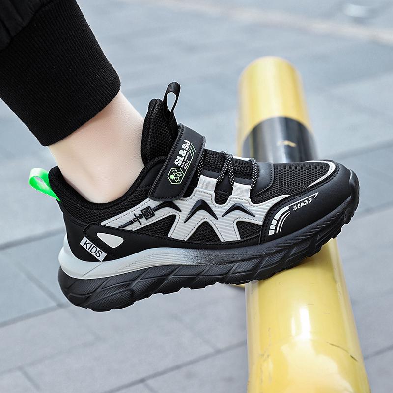 Boys' Breathable Mesh Running Shoes for Spring/Autumn 2024 - New Style for Older Children
