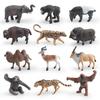 Kids Wild Asian Elephants Sloths Musk Oxen Tapirs Animal Pvc Models With Static Design For Learning And Collection
