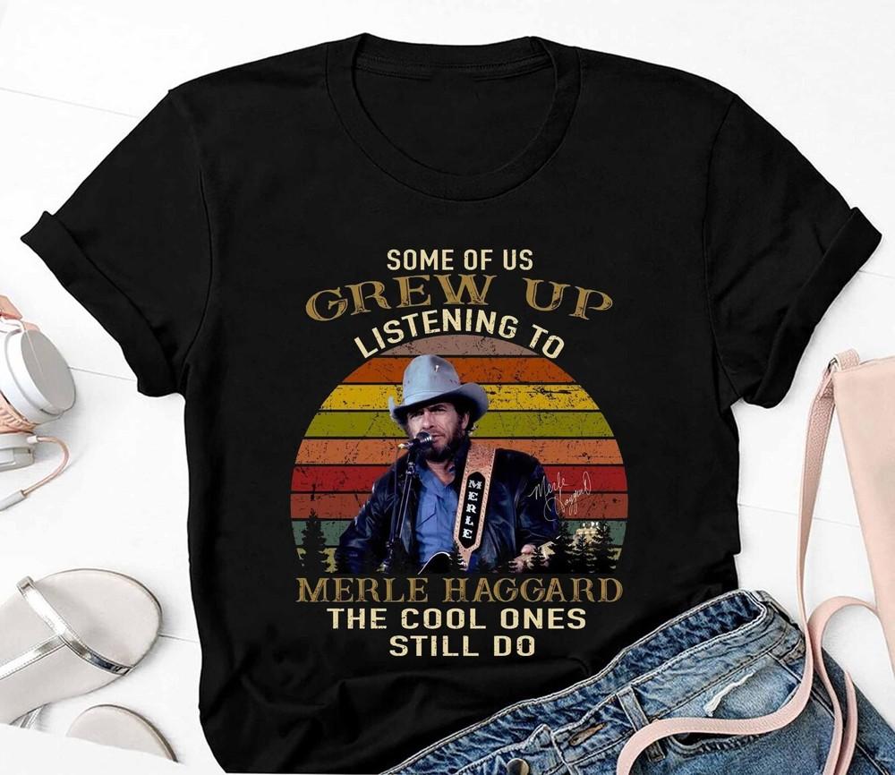 

Merle Haggard Singer Vintage T-Shirt Fan Gift Unisex T-Shirt S