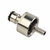 304 Stainless Steel Carbonation Cap 5/16 Inch Barb, Ball Lock Type, Fit Soft Drink PET Bottles, Homebrew Kegging