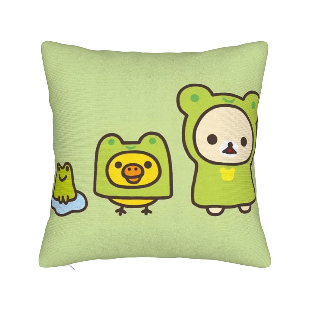 R-Rilakkumas Cartoon Pillow Cover Merch Printed Cushion Cover Decorations Pillow Case Cover Home Multiple Sizes