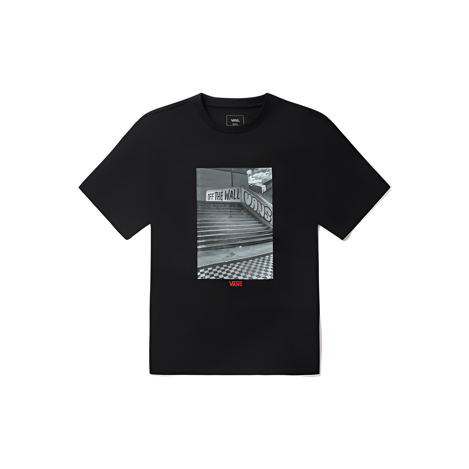 

Vans Дышащая Удобная Приятная к коже Мягкая Футболка с коротким рукавом Унисекс Топы Черный VN0A5F3GBLK XS