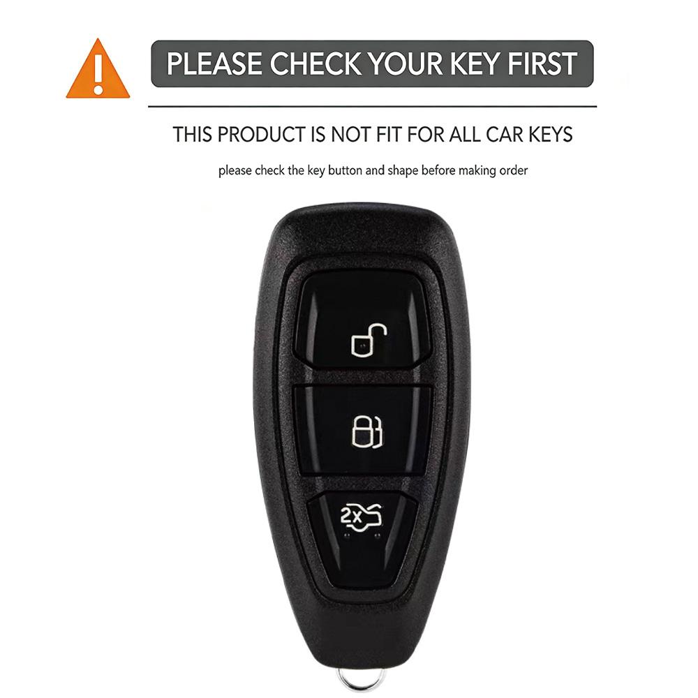 New Silicone Car Key Case For Ford Grand C Max Focus Mondeo Kuga Fiesta Ecosport Transit Kuga Silicone Remote Key Case