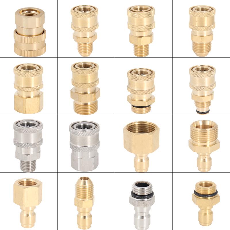 2-Point Brass Quick Connect High-Pressure Water Gun Hose for Car Washing and Cleaning 380.