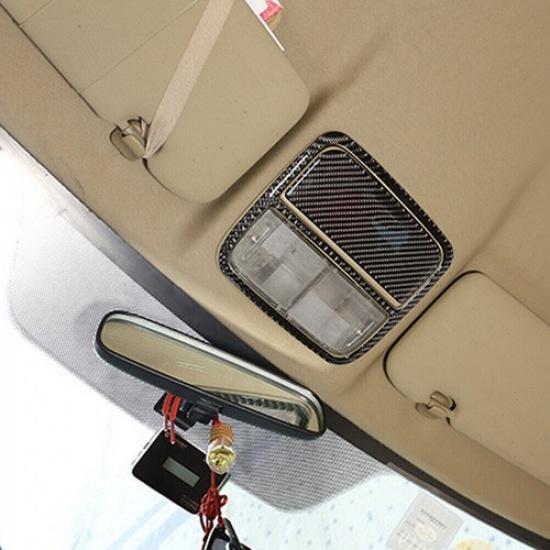 Carbon Fiber Front Reading Light Panel Trim Cover For Honda CR-V CRV 2007-2011