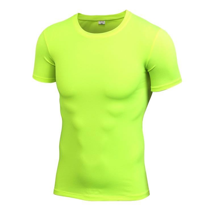 Men's PRO Fitness Quick-Dry Running Tights T-Shirt - High Elastic Sport Shirt 4001