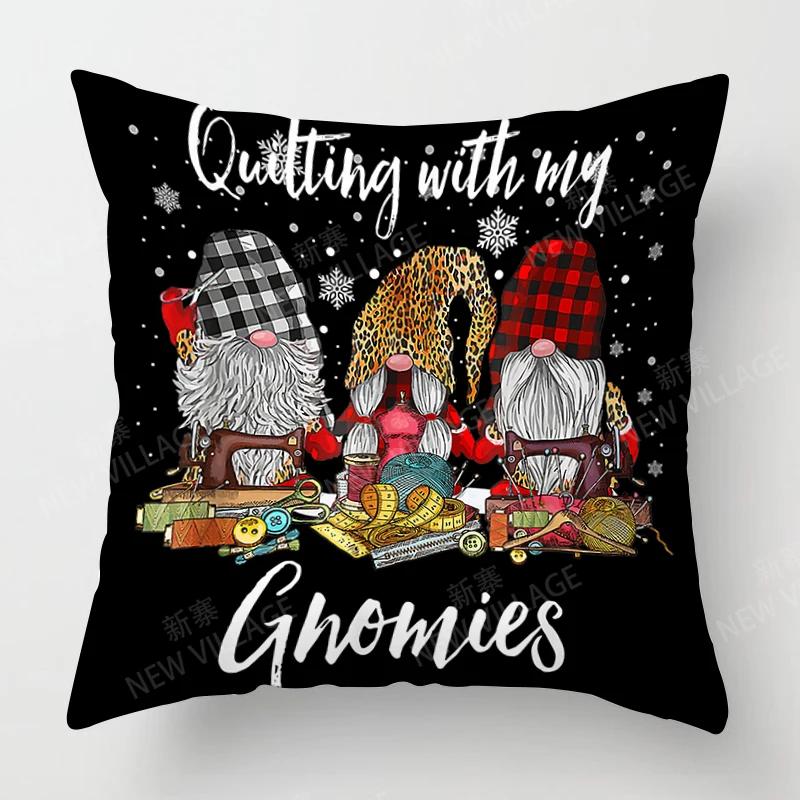 Christmas Series Pillowcases Sofas Cushion Covers  Home Decor Can Be Customized for Holiday Celebrations 40x40 50x50 60x60 35x35