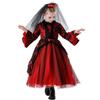 New Halloween Ghost Bride Dress Medieval Vampire Princess Dress Children's Witch Show Costume