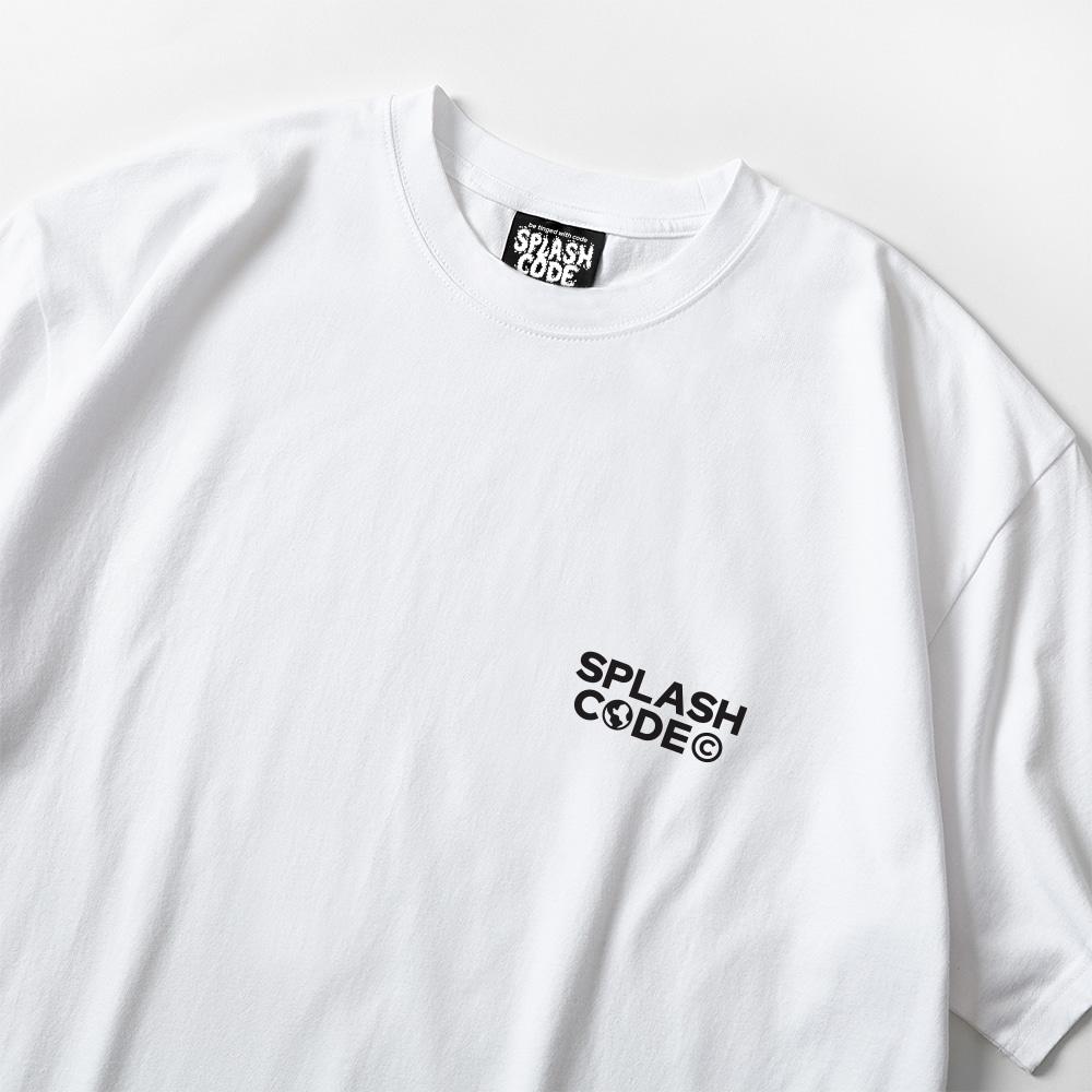 Seupeullaesikodeu White Short Sleeve T-Shirt - Splashcode World